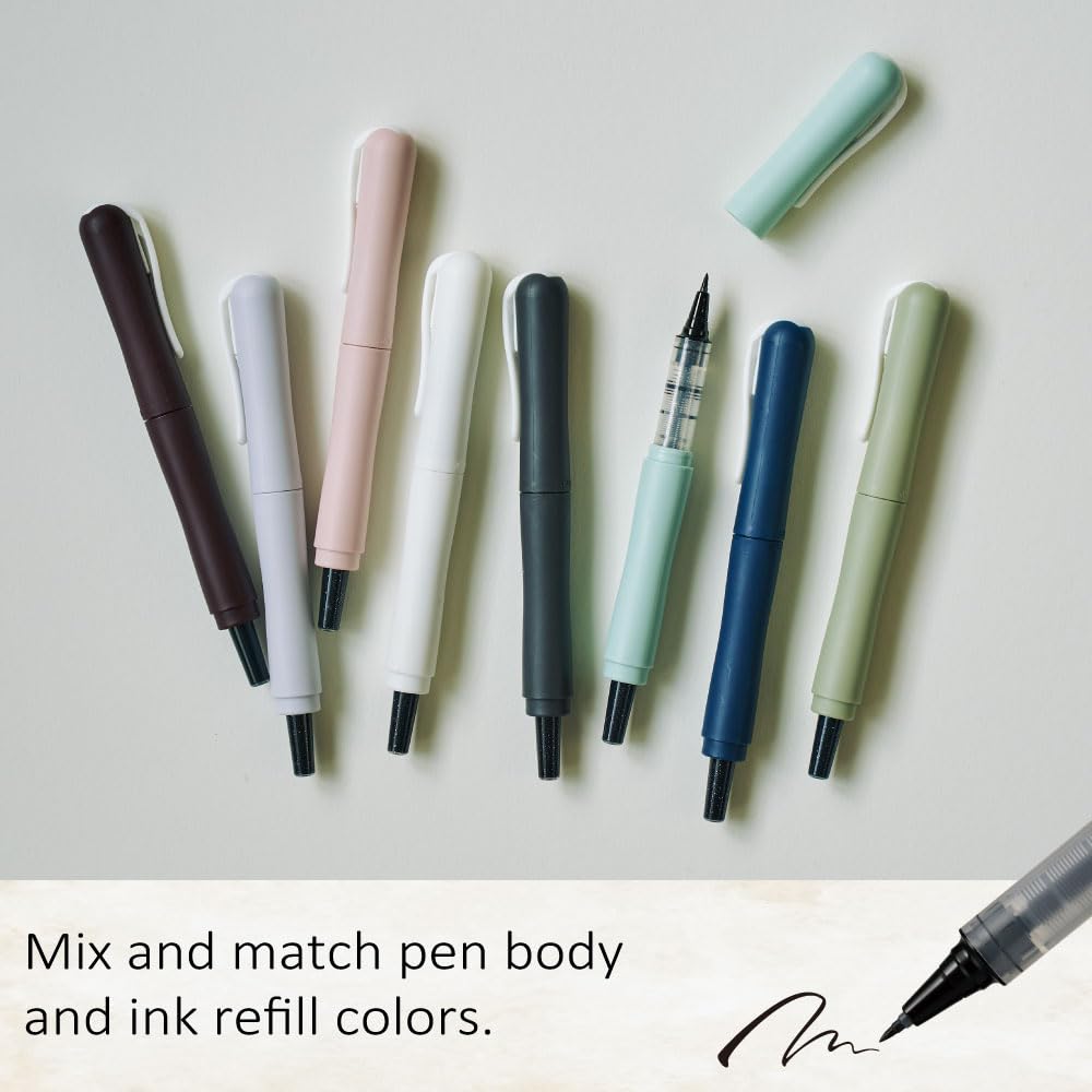 Amazon.com: Kuretake Zig Letter pen COCOIRO, Refillable