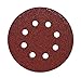 Mercer Industries 5788040 Hook & Loop Red Heavyweight Disc, Aluminum Oxide, 5" x 8 Dust Holes, Grit 40F, 50 Pack