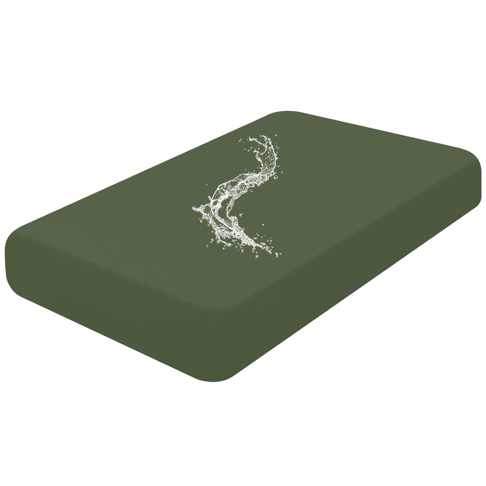 Photo 1 of Smiry Waterproof Couch Cushion Covers - Bronze Green