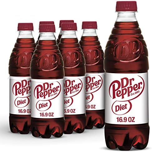 Diet Dr Pepper, .5 L bottles (Pack of 6)