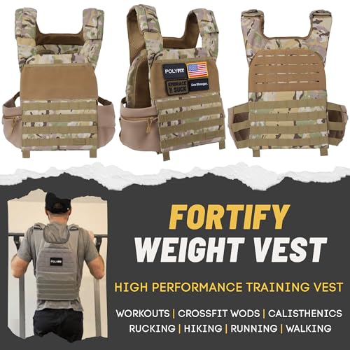 Image of Polyfit Fortify Weighted Vest - Workout Vest for Men & Women