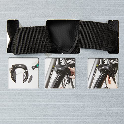 Abus Pro Shield 5950 Nr Frame Lock + Frame Lock Chain 6Ks/85 + St5950 Lock Bag - Removable Key Security Level 9, Black #TOP2