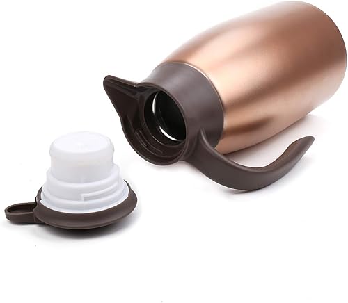 Miniatura 33 de Jarra de café de 68 onzas con aislamiento térmico de acero inoxidable para café, agua caliente, té, bebidas calientes, mantiene 12 horas calientes