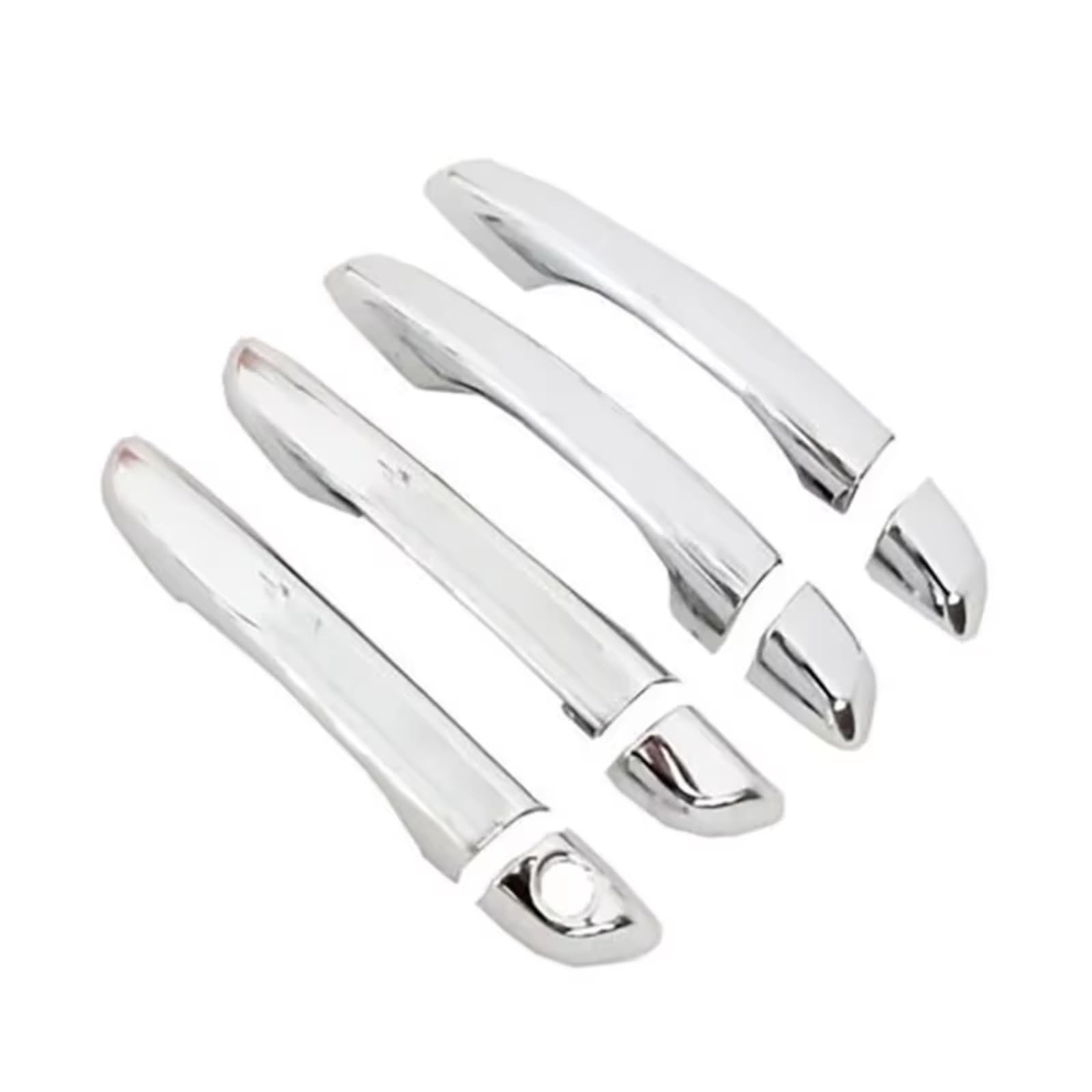 Qdzvalumv Normal Silver Car Door Handles Cover Shell Compatible With For Elantra For Avante 2017-2020 Car Exterior Door Handle Cover Decoration Styling Accessories Set(Normal Silver)