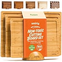 3-Pack Wooden Cutting Boards For Kitchen Meal Prep & Serving only .99: eDeal Info