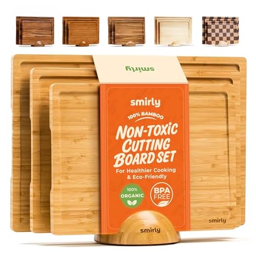 Versatile Bamboo Cutting Board Set