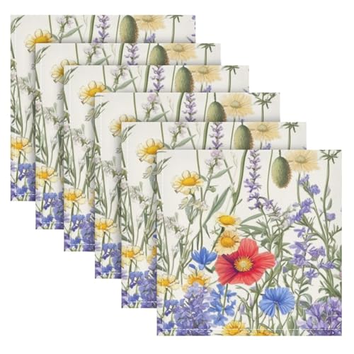 Servilletas de Tela Cuadradas 20 in Pack x6 miniatura 6