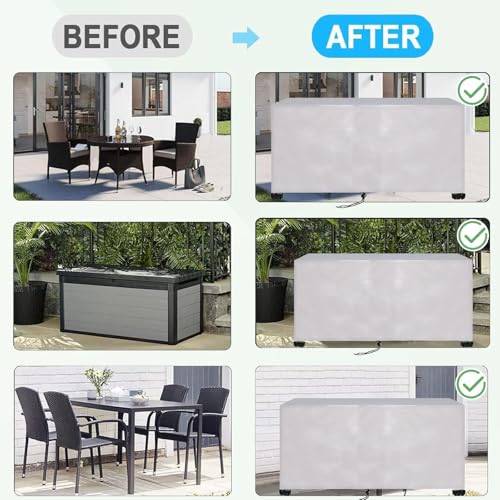 Housse de protection meuble de jardin XXL bâche 340x340 cm imperméable