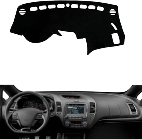 Compatible con Kia Cerato Forte K3 2013-2018 LHD, cubierta de salpicadero de automóvil, antiarañazos, antideslizante
