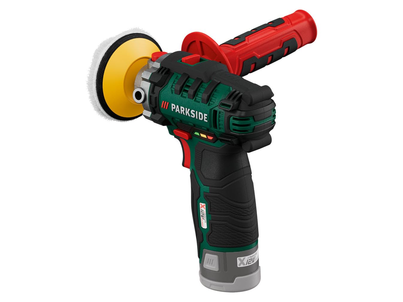 PARKSIDE® PAAP 12 C3 Lucidatrice a Batteria 12V, Lucidatrice per Auto e Fai da Te, Set Accessori Inclusi, Senza Batteria e Caricabatterie