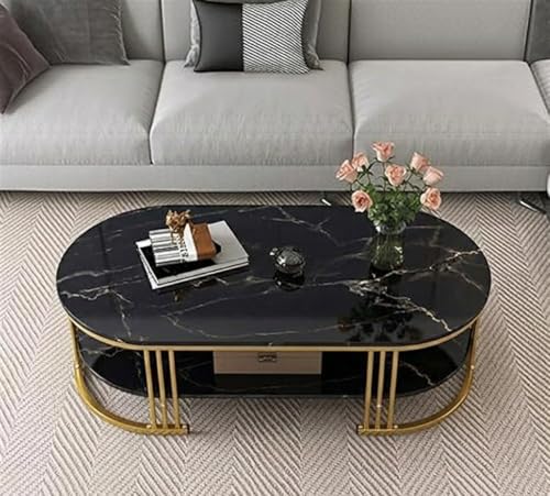 Image of Coffee Table Centre Table (FBLACK Gold)