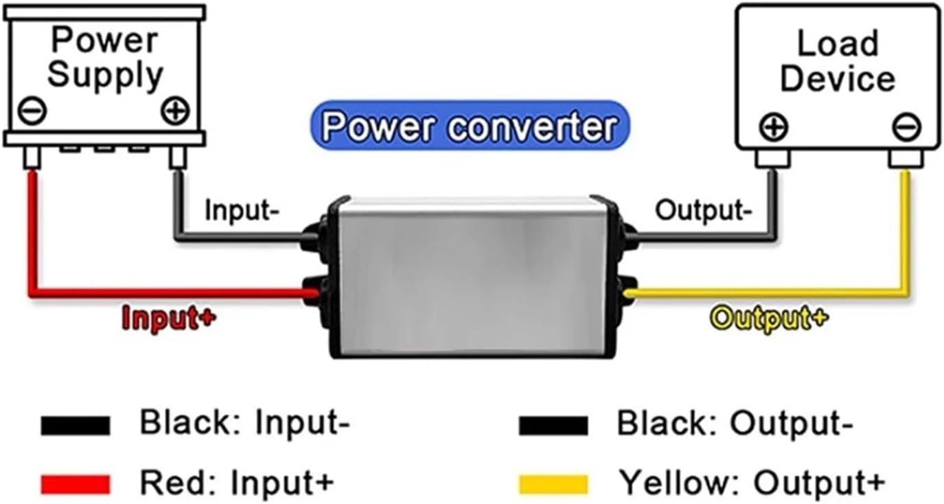 12V 24V to 5V 3A 5A 10A 8-36V Buck to 5V Step Down DC DC Power Converter Switching Voltage Power Supply 12Volt to 5Volt for Car(12V-24V to 5V 10A)