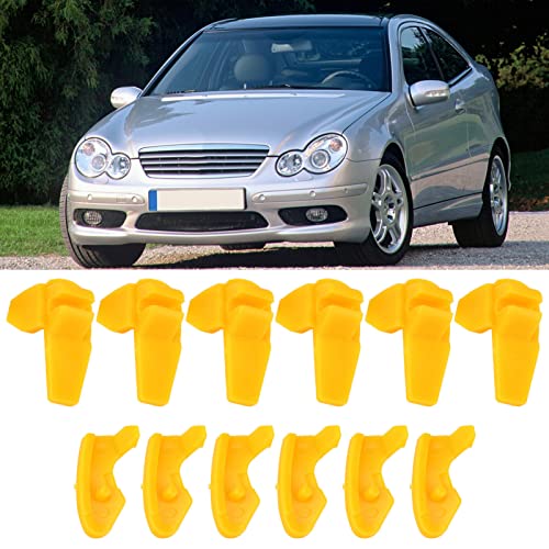 Image of Car Tire Changer Plastic Insert, 6 Pairs Tire Machine Mount Demount Duck Heads Inserts Wheel Rim Protector Tool for Most Motorcycles Cars Tyre Changer Machine, Yellow