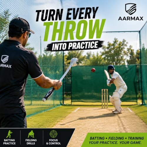 Image of Side Arm Ball Thrower for Cricket Leather and Tennis Ball | Robo Cricket Arm with Advanced Finger-Cup Design for Batting & Fielding Practice (Pack of 1)