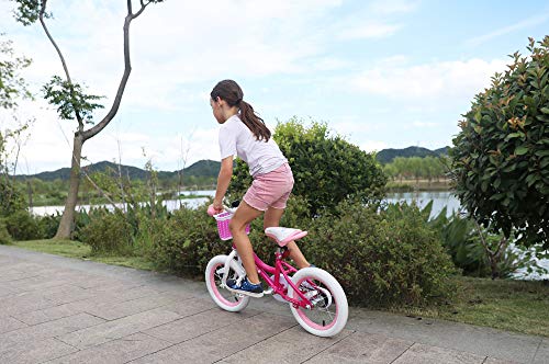 Image of JOYSTAR 12 14 16 18 20 Inch Kids Bike Front Wheels Replacement Bicycle Wheels with 12-20 Inch Solid Air Rubber Tire & Inner Tube Don't Fit Huffy Bike Black & White