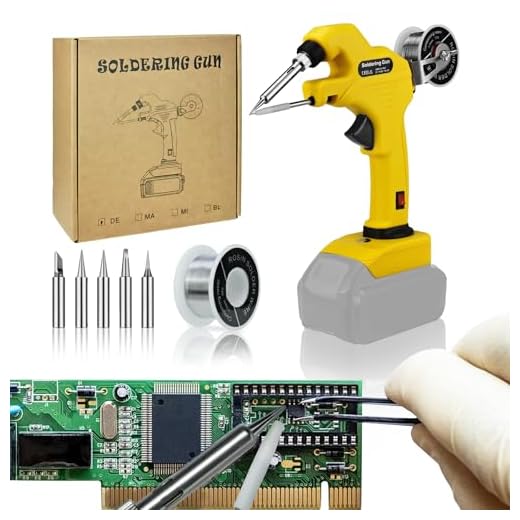 RexLeLXB Cordless Soldering Iron Kit, Suitable for Dewalt 18V/20V Max Li-ion Battery,30W Soldering gun with Ceramic Heater,30s Quick Preheat Soldering Iron with 50g 0.04" Solder for Repairing Welding