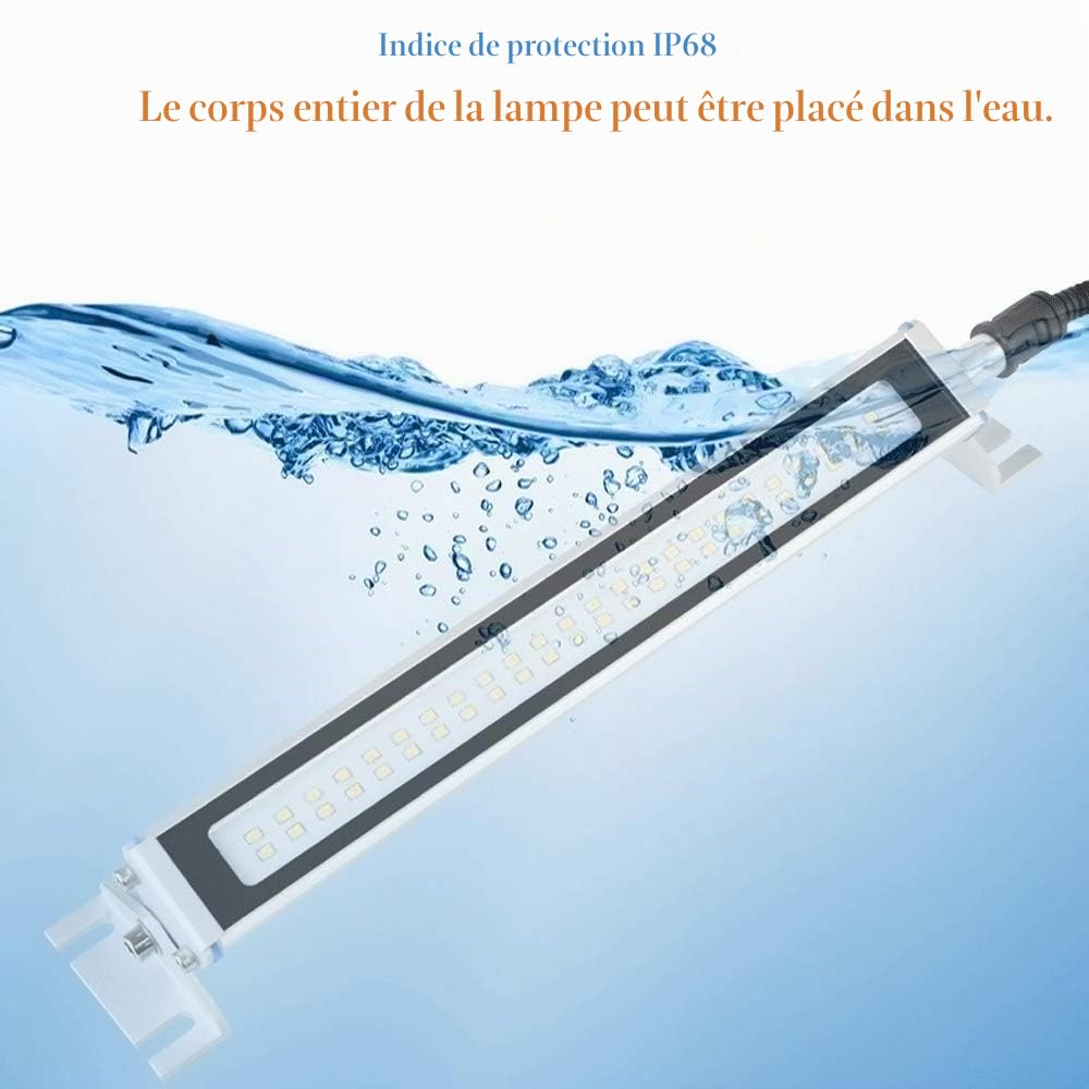 YJINGRUI CNC Machine Lumière 115 ° Pliante Industrielle Lumière de Travail Étanche Atelier Garage Éclairage (110~220V, 622mm 20W)