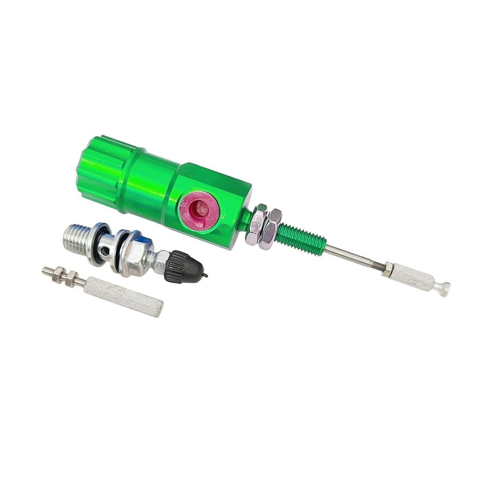 Motocykl sprzęgło hydrauliczne Uniwersalny tłok 14 x 23 mm, hydrauliczny ręczny cylinder główny sprzęgła motocyklowego, system tłokowy, wydajna pompa transferowa(Green)