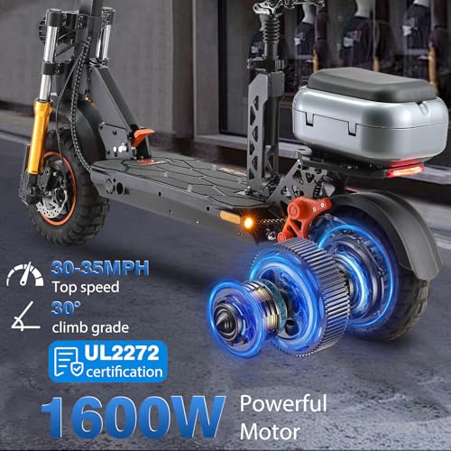 Image of Electric Scooter for Adults-3200W /1600W /1200W Fast E Scooter, 35 /40 /45 Miles Long Range, 35 MPH Max Speed, Foldable Scooter with Full Suspension for Commuter