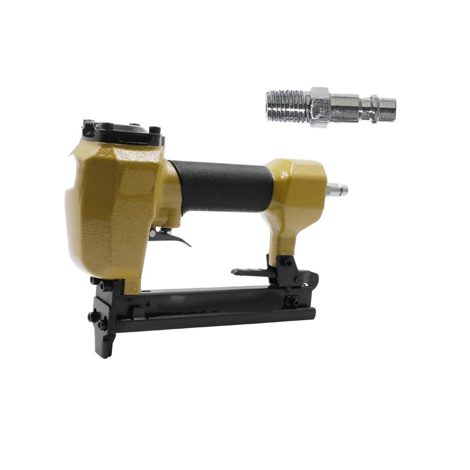 PIGENEQW Oil-Free Pneumatic Staple Gun Heavy-Duty Stapler 20Ga Pneumatic Stapler 1022J 11.2mm Wire 0.6X1.2mm 10-22mm Stapler Stapler Air Nailer Sofa Air Stapler(1022J GP)