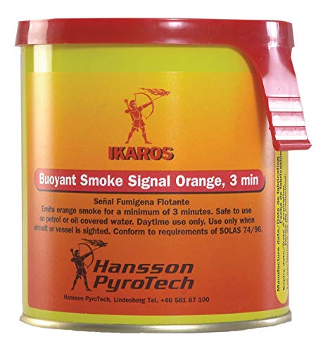 DATREX INC. IKAROS 3 Minute Buoyant Orange Smoke Signal - BUOYANT Orange Smoke