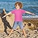 KLL Girls Bathing Suit Short Sleeve Rash Guard Boys 9T Hotpink