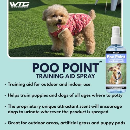 Image of WTC Dog & Puppy Potty Training Spray 500ml | Poo Point Training Aid Attracts Dogs to Pee in Right Spot | Indoor Outdoor Toilet Training Solution | Housebreaking Aid for Puppies