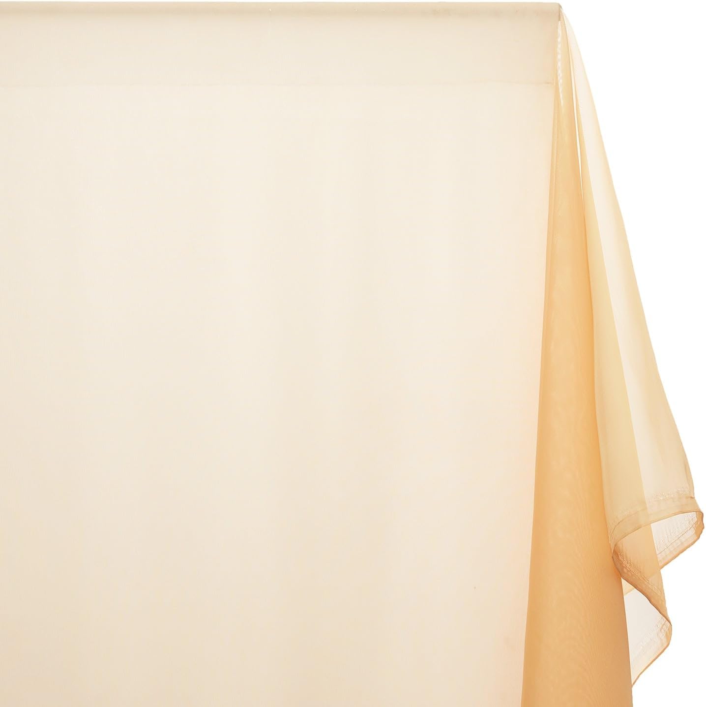 Sheer Voile Fabric Extra Wide 118" Lightweight 45 GSM Polyester by The Yard to Sew Curtains & Décor - White (10 Yards)