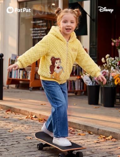 Image of Disney Girl /Boy Fleece Jacket Zipper Sherpa Fuzzy Hoodie Winter Coat 2-13Y