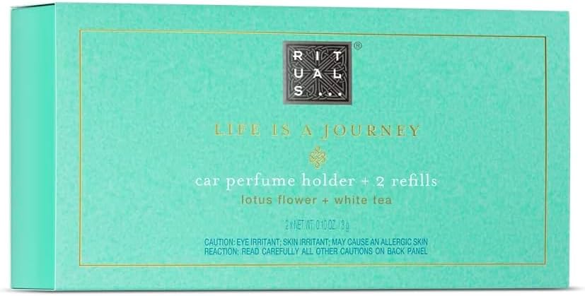 THE RITUAL OF KARMA Life is a Journey - Karma Car Perfume holder + 2 refills -lotus flower & white tea