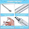 GINDOOR-2-Pieces-Reusable-Goats-Syringe-with-2-Drench-Nozzle-Adjustable-Dosage-Detachable-Sheep-Drench-Livestock-Syringe-for-Sheep-Baby-Goat-Supplies-20ML Goat Syringe Set