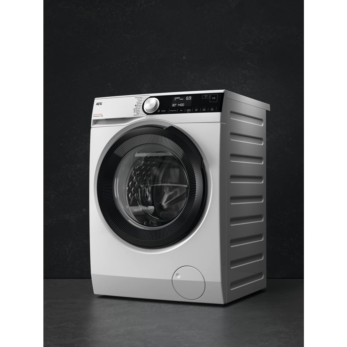 AEG Waschmaschine, ProSteam – Auffrischfunktion, 9,0 kg, Leise, Mengenautomatik, Nachlegefunktion, Kindersicherung, Wasserstopp, 1600 U/min, LR7A70690
