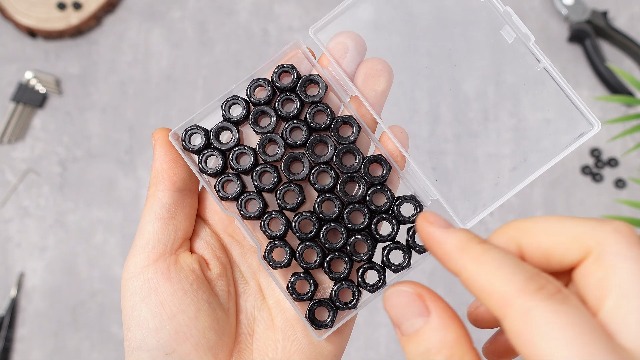 Image of Shimeyao 50 Pack 1 /4-20 Thin Nylon Insert Lock Nuts,Black