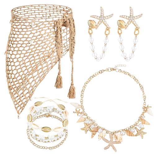 RIOSO Mermaid Costume for Women Starfish Shell...