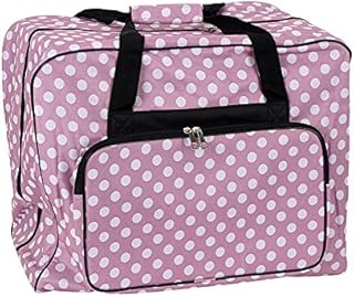 Unbekannt Nähmaschinen Tasche XL (rosa/weiß gepunktet)