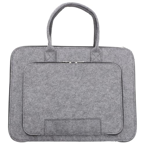 Bolsa de mano para portátil de 15,6" gris oscuro con gran capacidad
