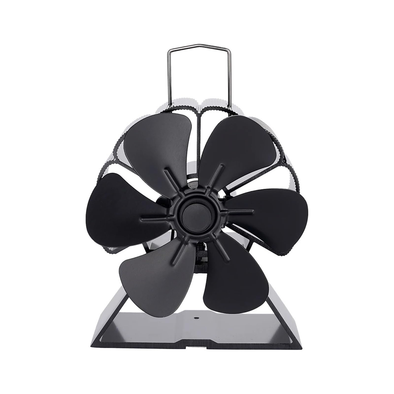 1 ventilateur de poêle à 6 pales alimenté par la chaleur, brûleur bois, écologique, silencieux, for maison, for l'hiver(1)