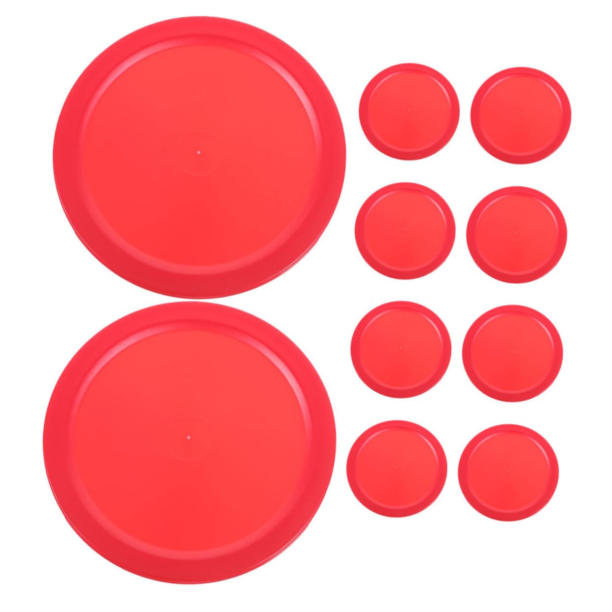 TOYANDONA Accessoires De Hockey Fournitures De Table De Hockey Équipement De Hockey Rondelles De Hockey sur Glace De Bureau Fournitures De Jeux De Hockey Plastique Rouge