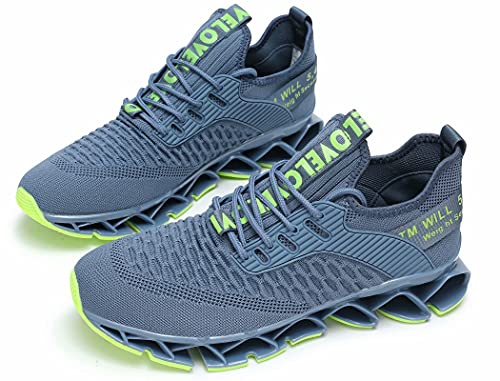 Image of Chopben Men's Running Shoes Blade Non Slip Fashion Sneakers Breathable Mesh Soft Sole Casual Athletic Walking Shoes