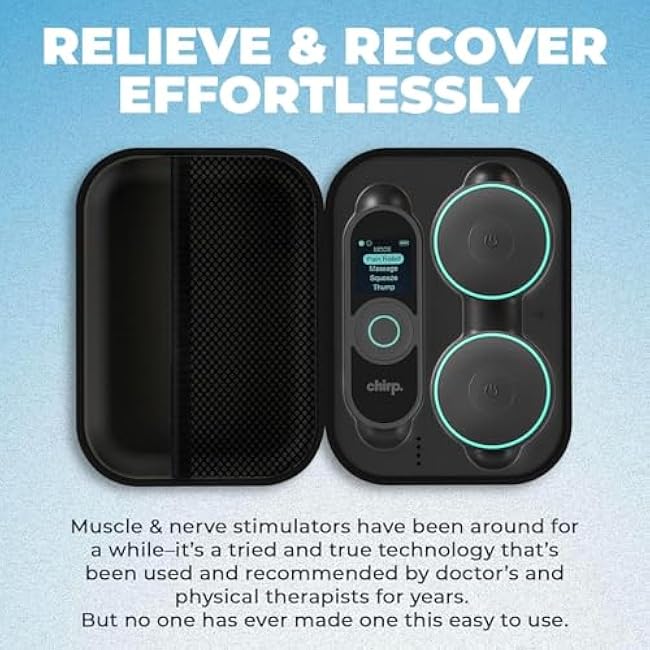 Chirp Halo Wireless Muscle Stimulator ¨C Portable EMS Device for Muscle Recovery, Pain Relief, and Strength Training, Stimulate Muscles for Faster Recovery & Growth