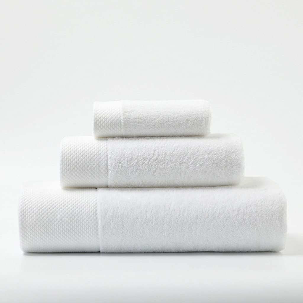 Cotton Towel Set 160 * 80 Bath Towel 80 * 40 Hand Towel 33 * 33 Face Towel Soft and Thick Hotel Quality(C)