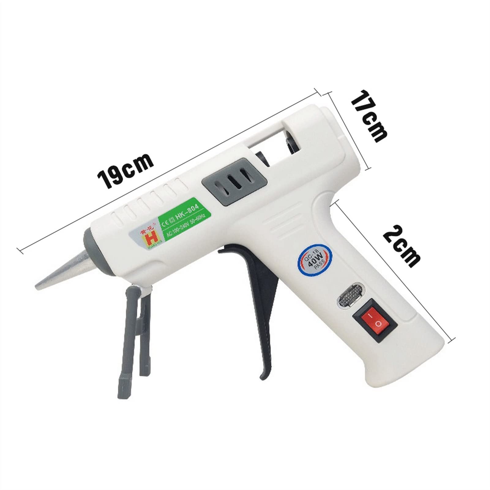 Pistola de Pegamento de fusión Caliente 40W Bricolaje Mini Adhesivo Stick Silicone Guns Industrial Electric Heat Temperatura Herramienta de reparación Herramientas eléctricas