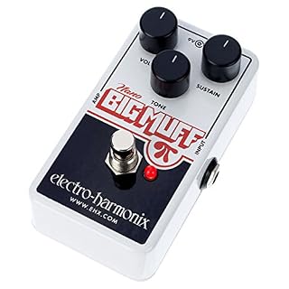 Electro Harmonix Nano Muff Pédale pour Guitare électrique Argent - Les Beatles, Paul McCartney, John Lennon, RIngo Starr, George Harrison Electro Harmonix Nano Muff Pédale pour Guitare électrique Argent – Image 2