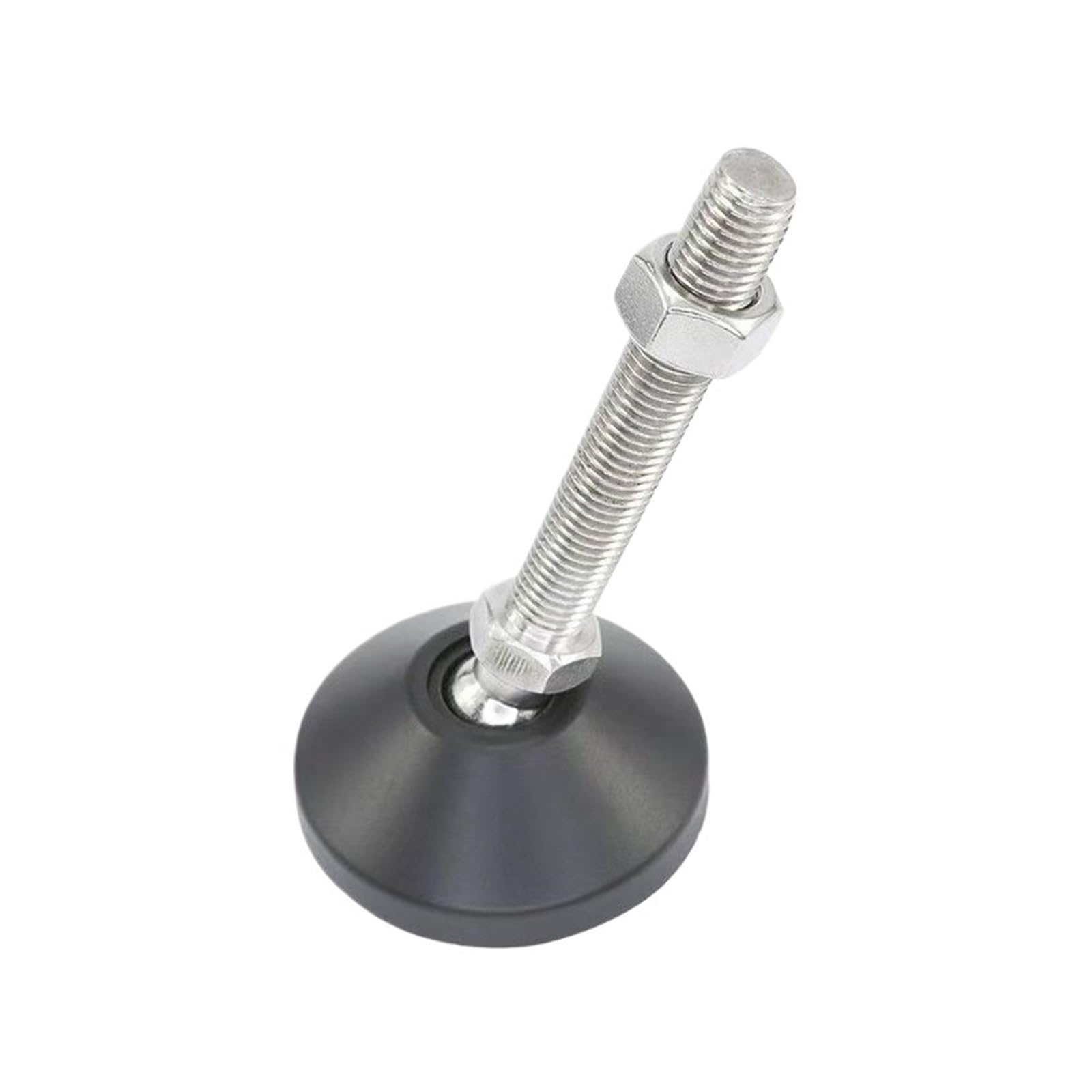 MUHUO adjustable feet for furniture,4Pcs M8 M10 M12 Adjustable Thread Levelling Feet Swivel Articulating Furniture Support 40/50/60mm(D40xm12x80)