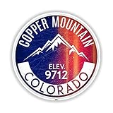 Ski Copper Mountain Vinyl Decal Sticker Colorado Skiing 3' Laptop Bumper Car