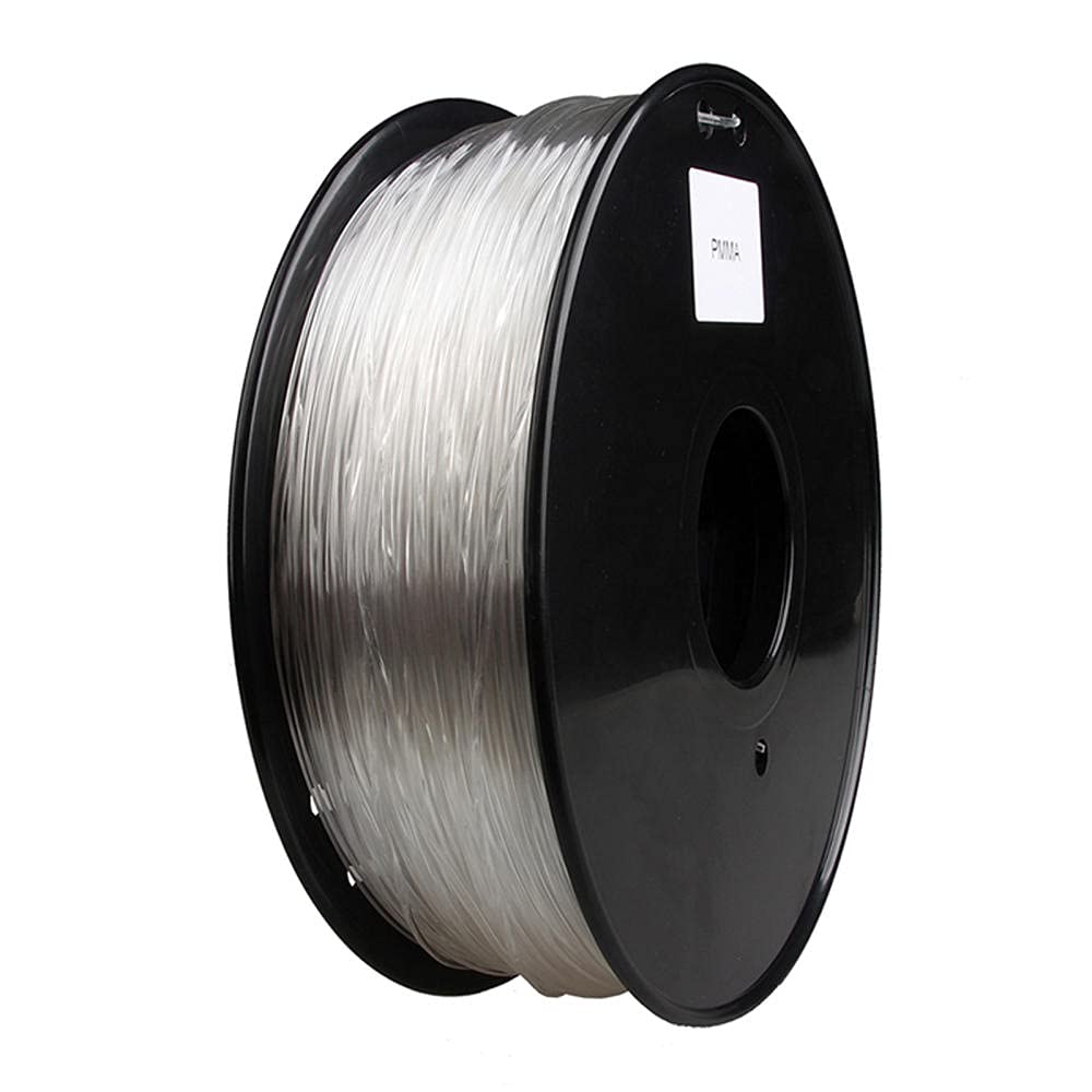 3D-Druckerfilament 1,75mm, PMMA-Acrylmaterial, weißes reines und transparentes, mit hoher Durchlässigkeit-Transparent