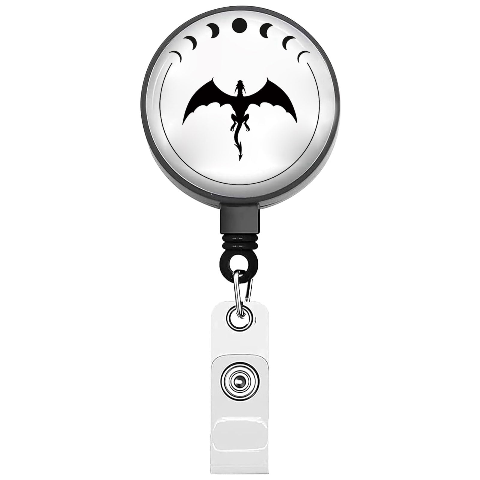 BEKECH Novel Inspired Badge Reel Gift Drangon Badge Dragon Fans Gift Bookish Gift Novel Lover Gift