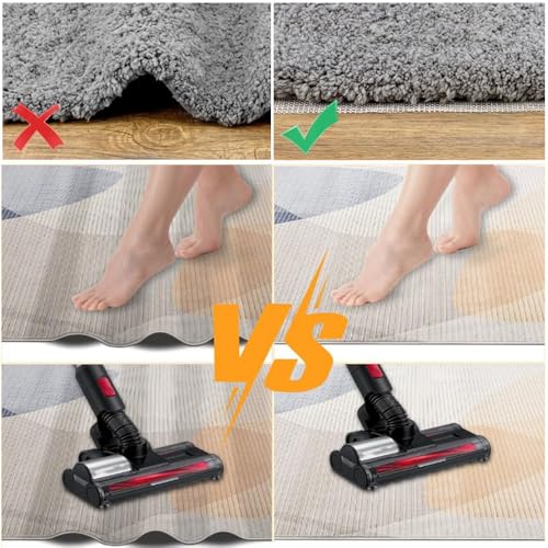 Alfombra antideslizante para suelos de madera que aporta seguridad en salones y dormitorios 6