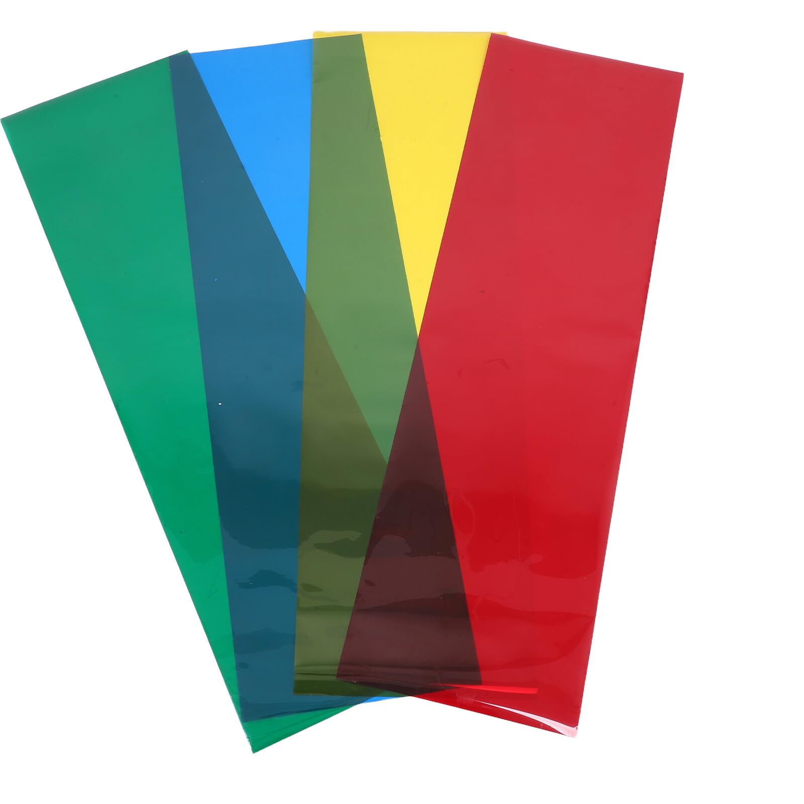 4 rotoli di pellicola colorata per finestre per illuminazione fotografica, 30 cm di larghezza, set di adesivi per vetro colorato con giallo, rosso, verde, blu, 1 metro ciascuno, pellicola