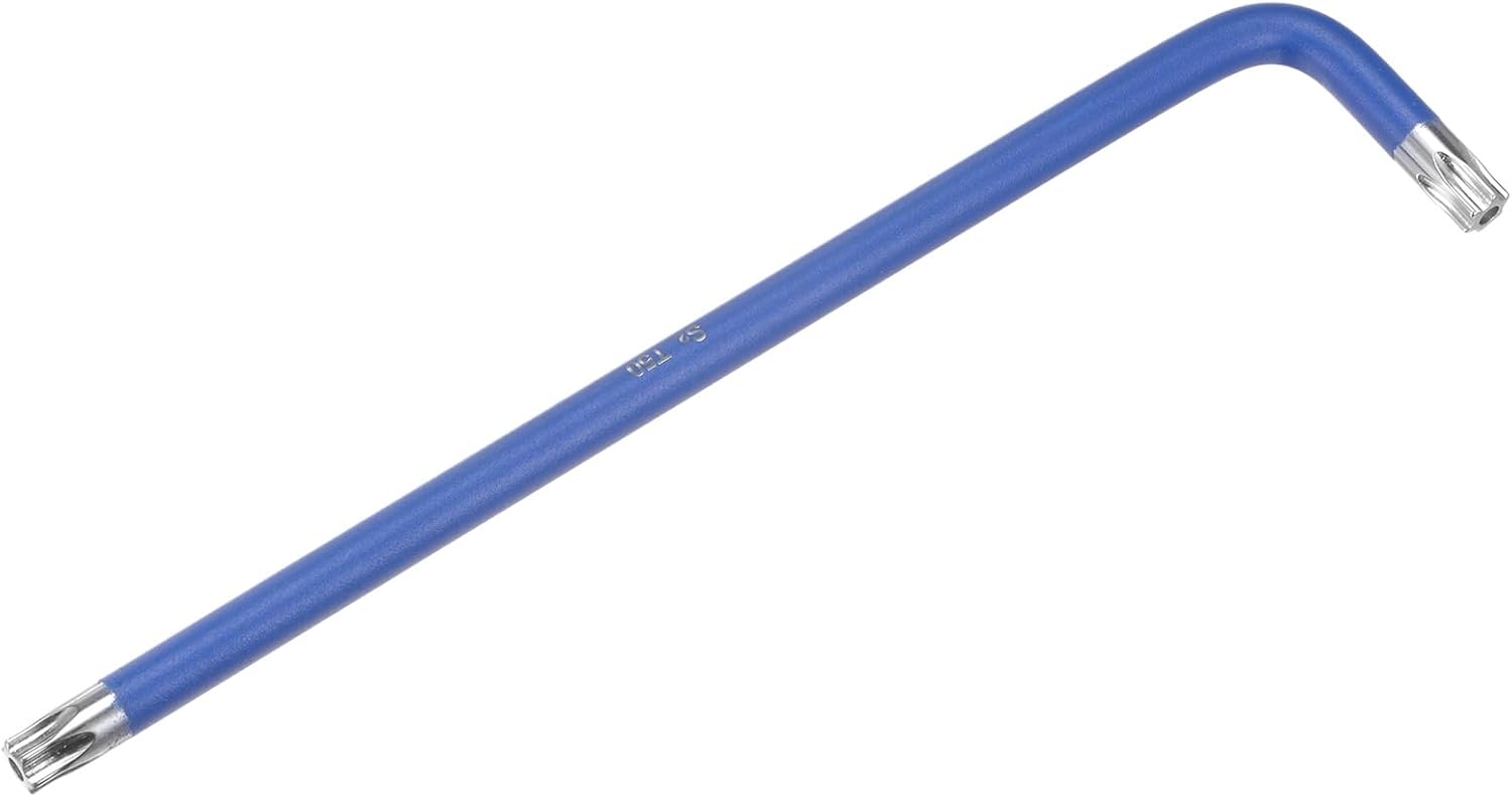 HARFINGTON Hex Key Torx Wrench T50 S2 Steel L-Shape Long Arm Star 6 Point Hexagon SAE Wrenches Repairing Tool for Home Repair
